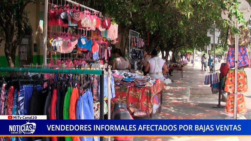 VENDEDORES INFORMALES AFECTADOS POR BAJAS VENTAS