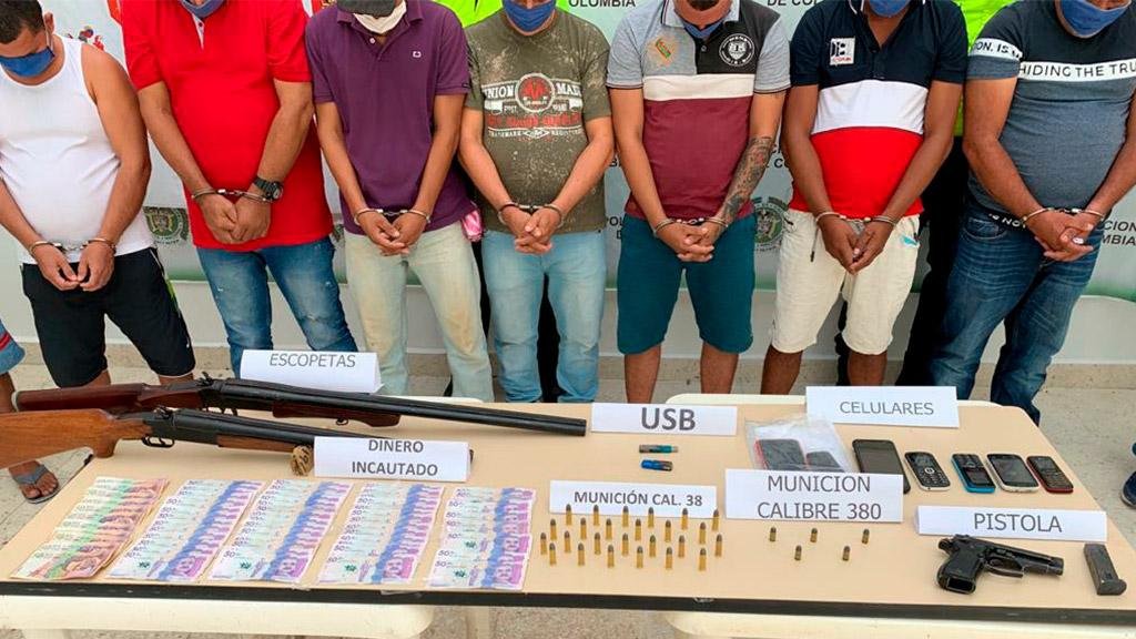 11 CAPTURADOS DE LOS RASTROJOS EN EL SUR DEL CESAR