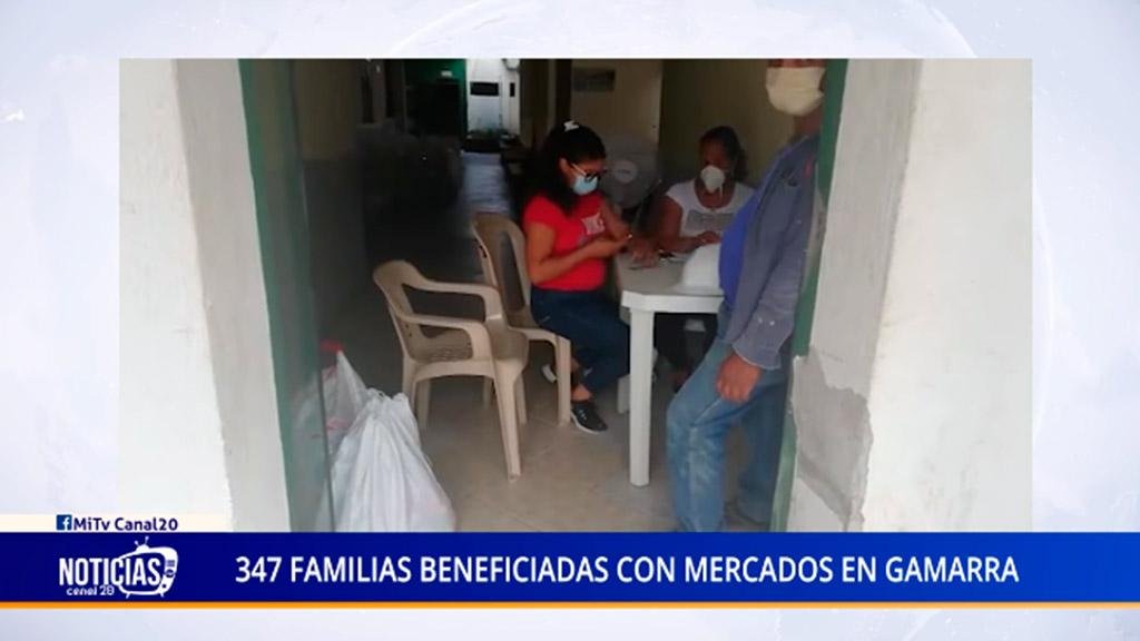 347 FAMILIAS BENEFICIADAS CON MERCADOS EN GAMARRA