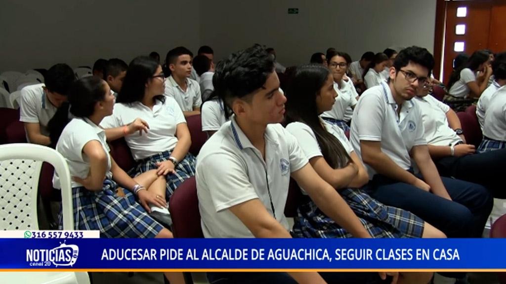 ADUCESAR PIDE AL ALCALDE DE AGUACHICA, SEGUIR CLASES EN CASA