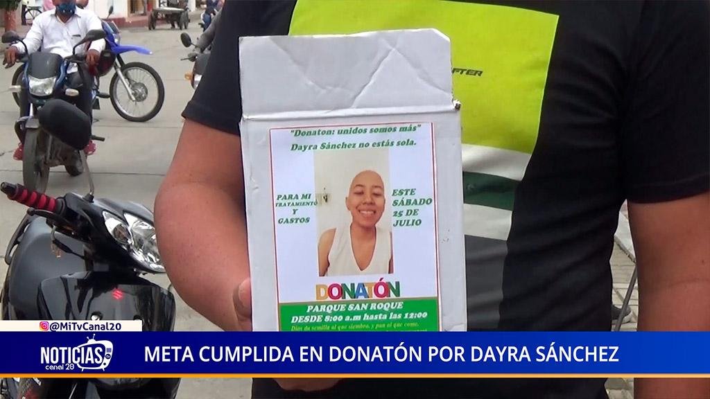 META CUMPLIDA EN DONATÓN POR DAYRA SÁNCHEZ