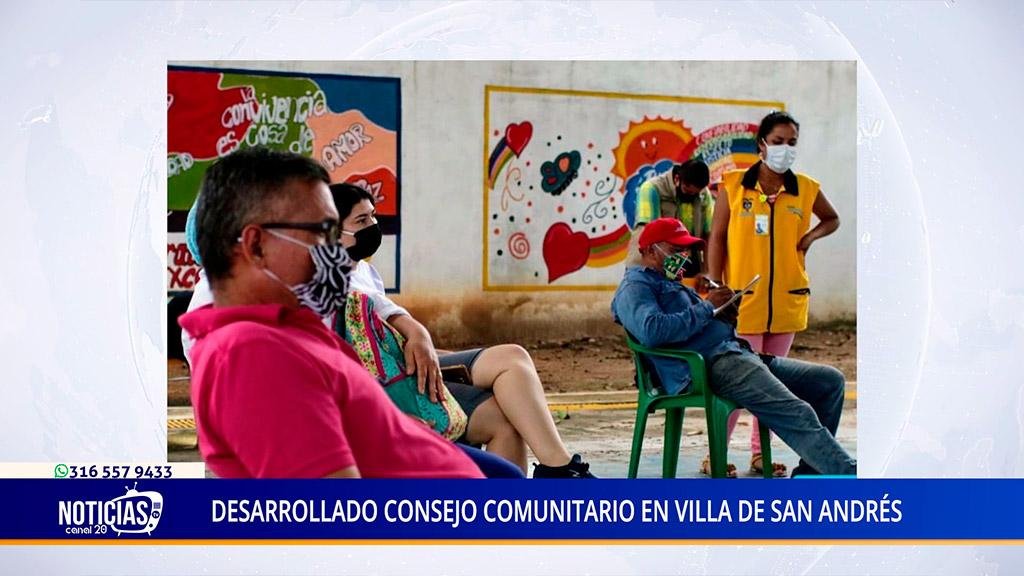 DESARROLLADO CONSEJO COMUNITARIO EN VILLA DE SAN ANDRÉS