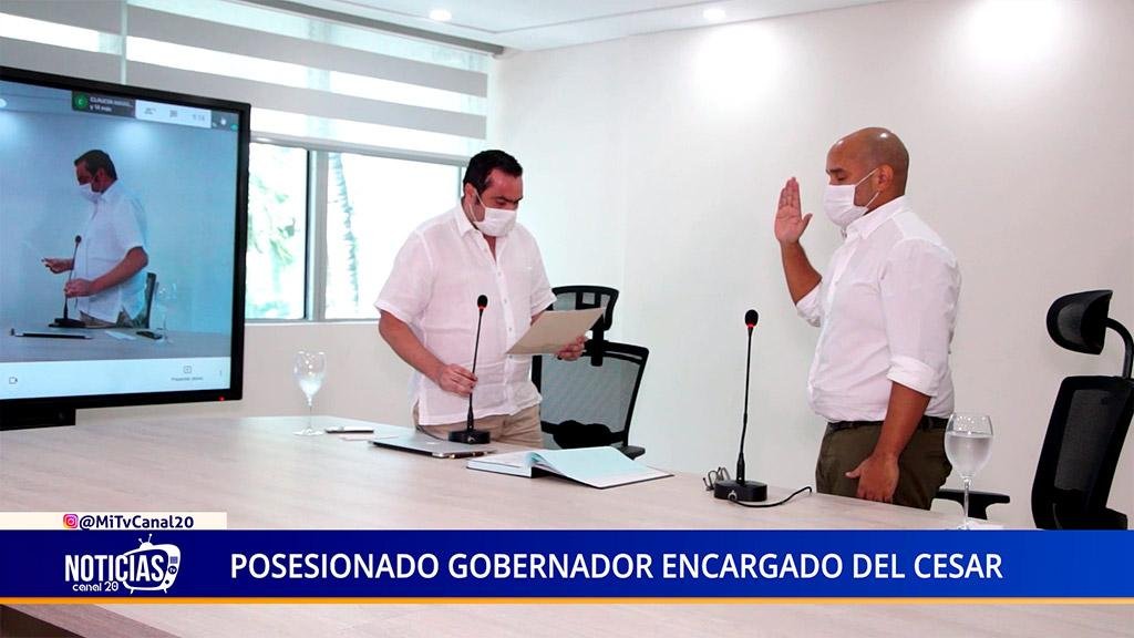 POSESIONADO GOBERNADOR ENCARGADO DEL CESAR