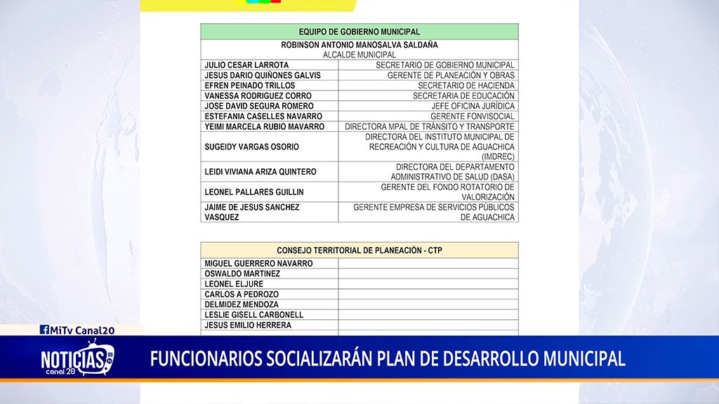 SOCIALIZARÁN PLAN DE DESARROLLO MUNICIPAL