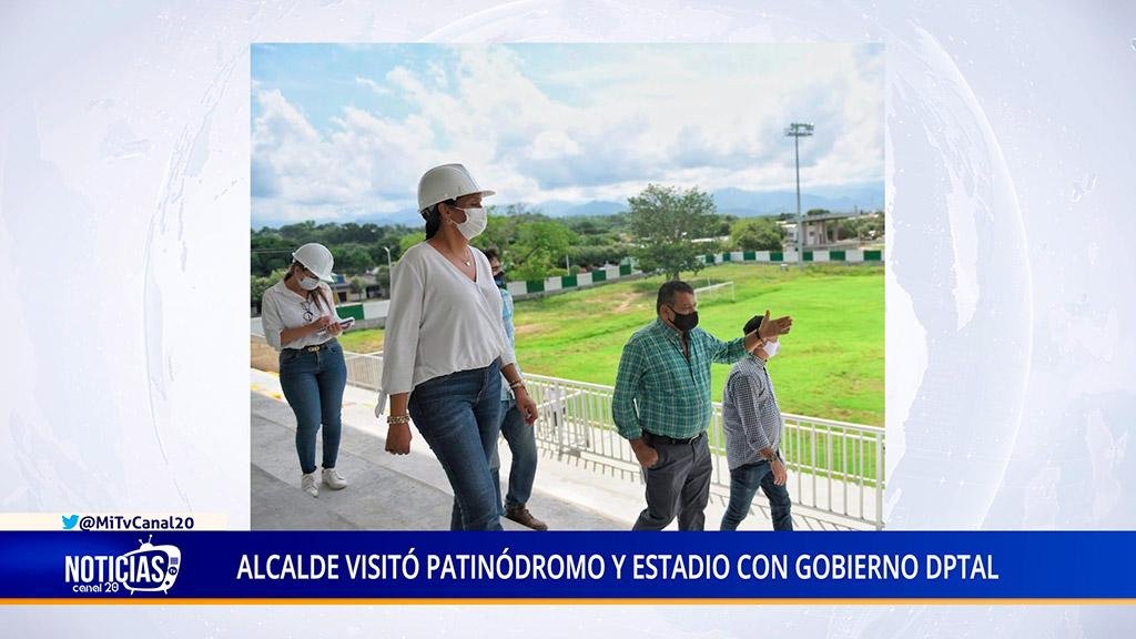 ALCALDE VISITÓ PATINÓDROMO Y ESTADIO CON GOBIERNO DPTAL
