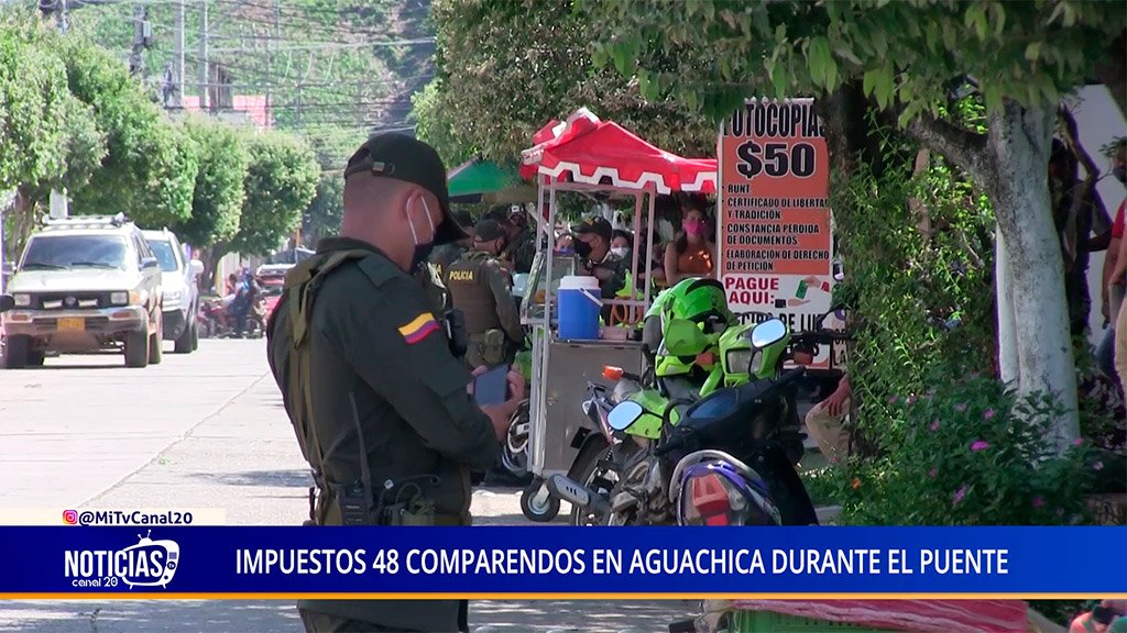 48 COMPARENDOS EN AGUACHICA