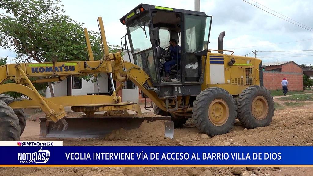 VEOLIA INTERVIENE VÍA DE ACCESO AL BARRIO VILLA DE DIOS