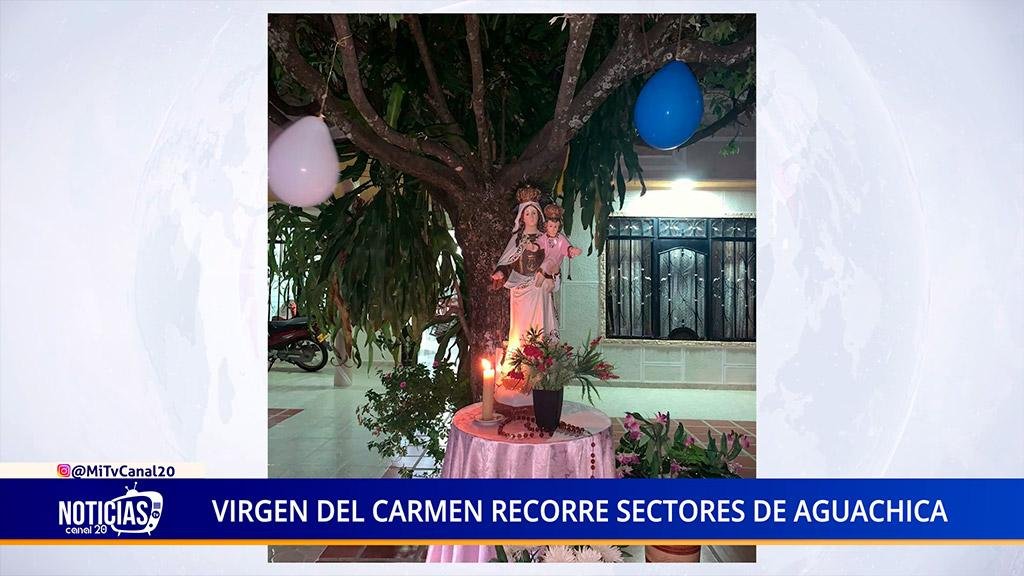 VIRGEN DEL CARMEN RECORRE SECTORES DE AGUACHICA