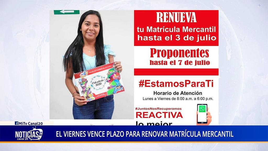 RENOVAR MATRÍCULA MERCANTIL