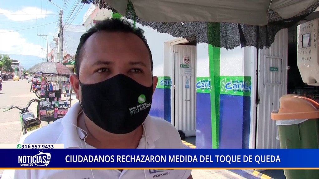 CIUDADANOS RECHAZARON MEDIDA DEL TOQUE DE QUEDA