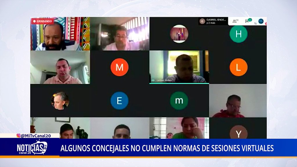 ALGUNOS CONCEJALES NO CUMPLEN NORMAS DE SESIONES VIRTUALES