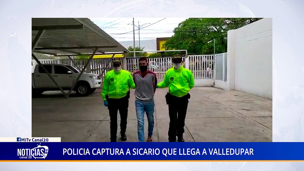 POLICIA CAPTURA A SICARIO QUE LLEGA A VALLEDUPAR