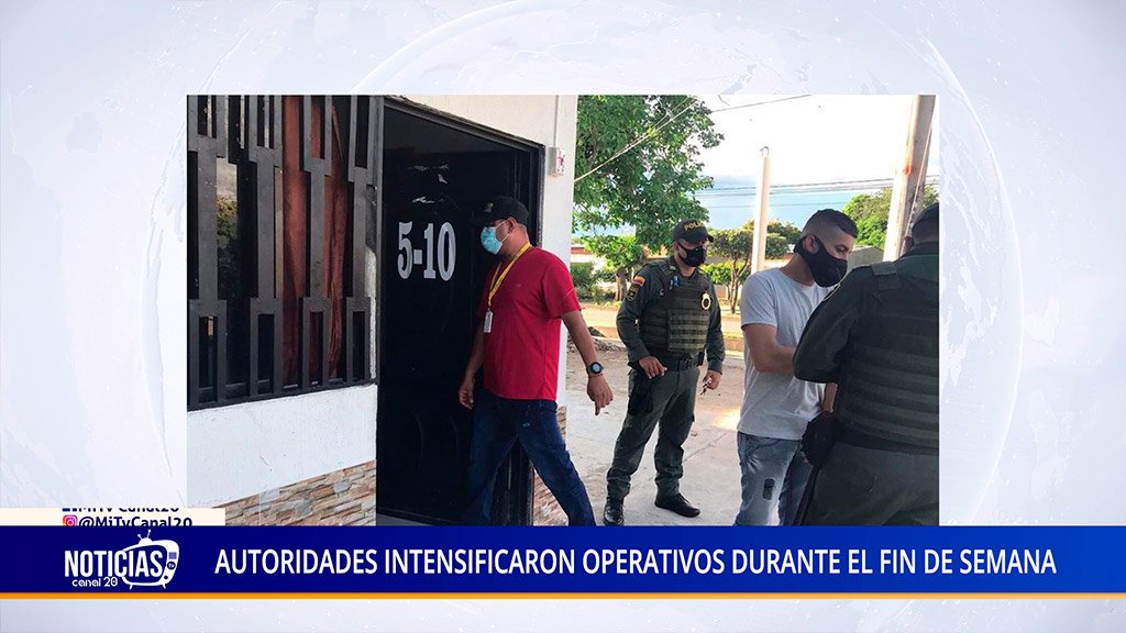 AUTORIDADES INTENSIFICARON OPERATIVOS DURANTE EL FIN DE SEMANA