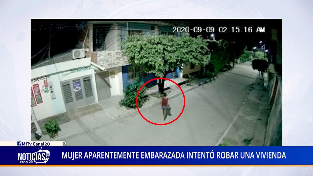 MUJER APARENTEMENTE EMBARAZADA INTENTÓ ROBAR UNA VIVIENDA