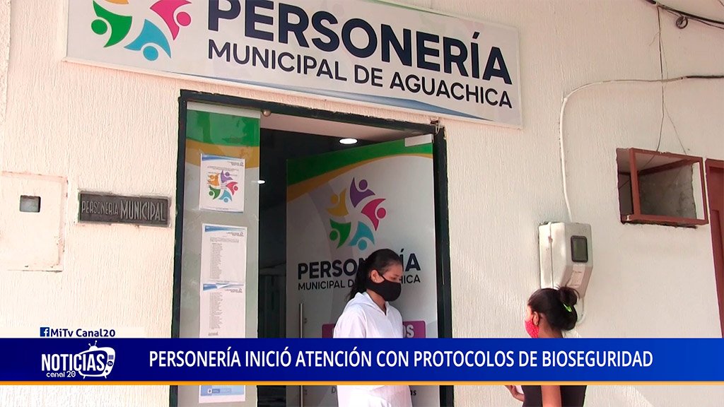 PERSONERÍA INICIÓ ATENCIÓN CON PROTOCOLOS DE BIOSEGURIDAD