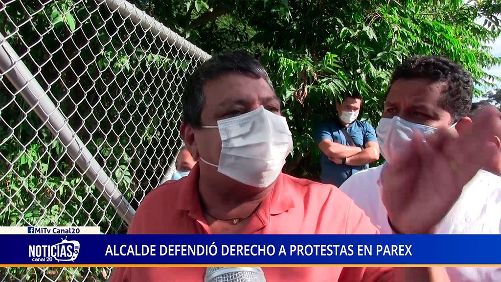 ALCALDE DEFENDIÓ DERECHO A PROTESTAS EN PAREX