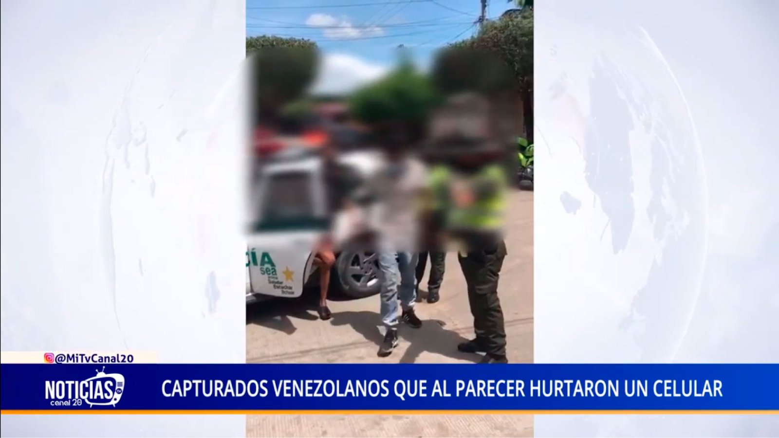 CAPTURADOS VENEZOLANOS QUE AL PARECER HURTARON UN CELULAR