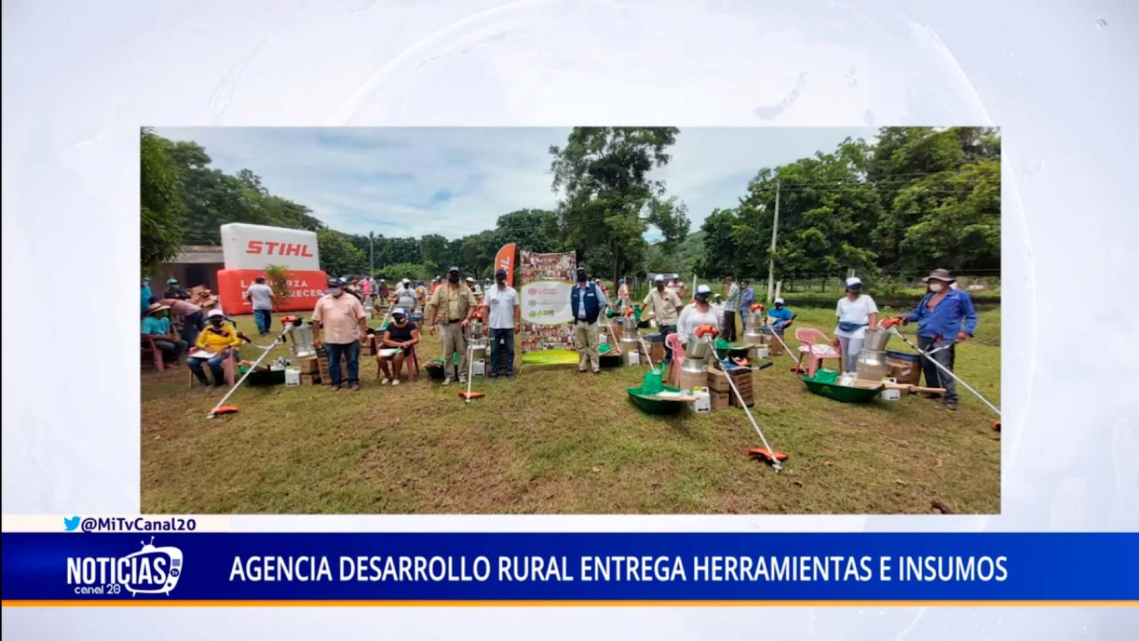 AGENCIA DESARROLLO RURAL ENTREGA HERRAMIENTAS E INSUMOS