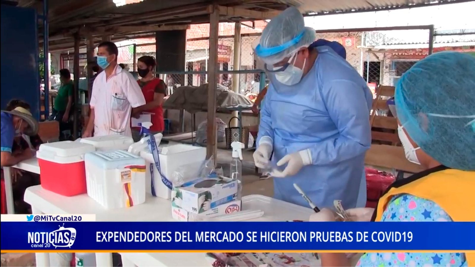 EXPENDEDORES DEL MERCADO SE HICIERON PRUEBAS DE COVID19