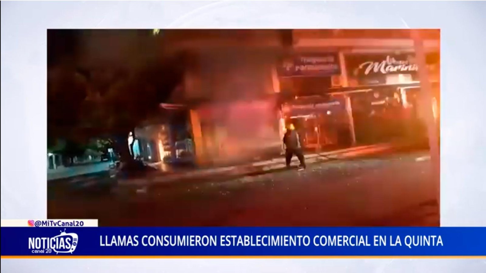 LLAMAS CONSUMIERON ESTABLECIMIENTO COMERCIAL EN LA QUINTA