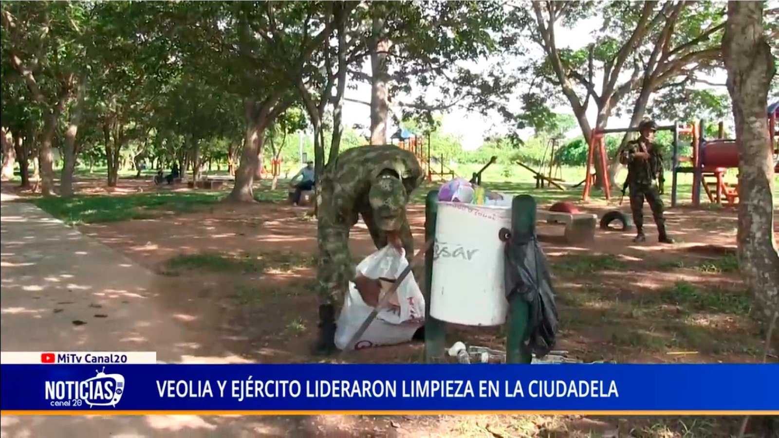VEOLIA Y EJÉRCITO LIDERARON LIMPIEZA EN LA CIUDADELA
