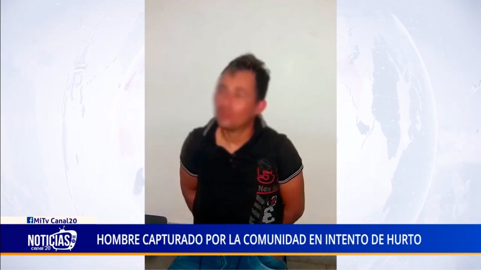 HOMBRE CAPTURADO POR LA COMUNIDAD EN INTENTO DE HURTO