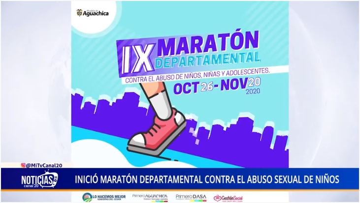 INICIÓ MARATÓN DEPARTAMENTAL CONTRA EL ABUSO SEXUAL DE NIÑOS