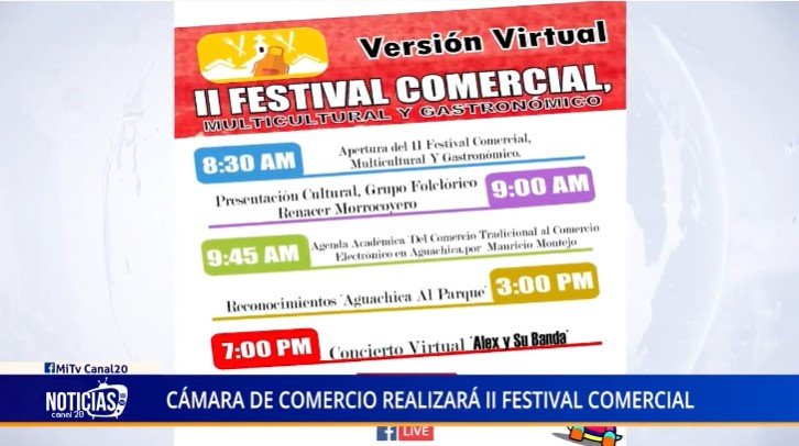 CÁMARA DE COMERCIO REALIZARÁ II FESTIVAL COMERCIAL
