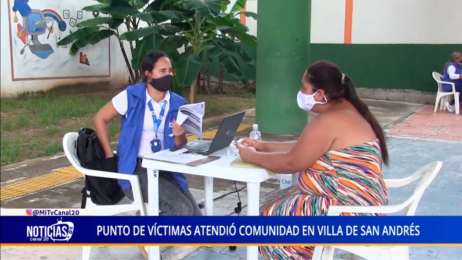 PUNTO DE VÍCTIMAS ATENDIÓ COMUNIDAD EN VILLA DE SAN ANDRÉS