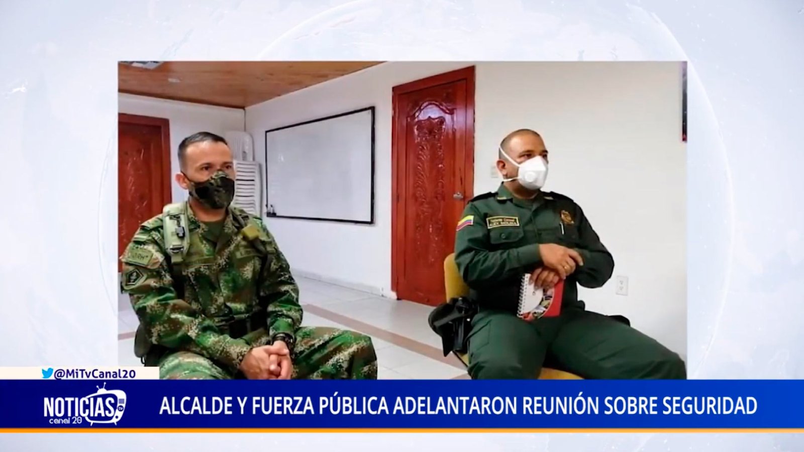 ALCALDE Y FUERZA PÚBLICA ADELANTARON REUNIÓN SOBRE SEGURIDAD