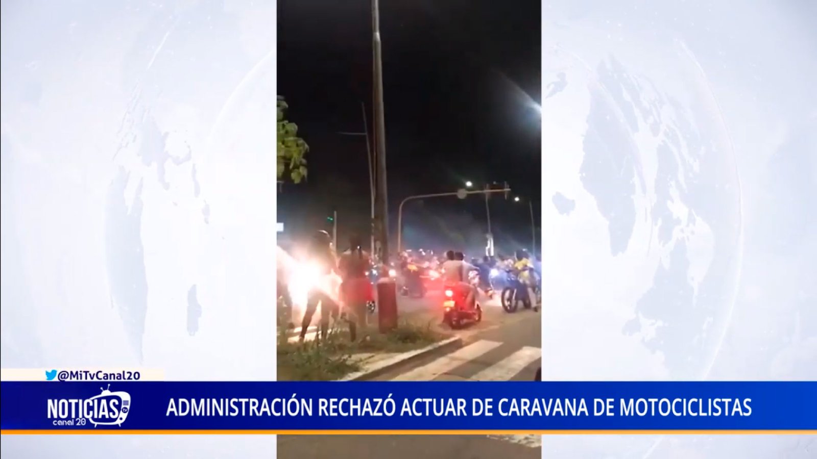 ADMINISTRACIÓN RECHAZÓ ACTUAR DE CARAVANA DE MOTOCICLISTAS