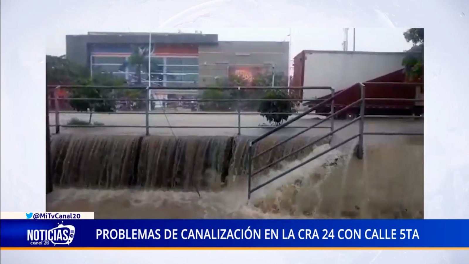 PROBLEMAS DE CANALIZACIÓN EN LA CRA 24 CON CALLE 5TA