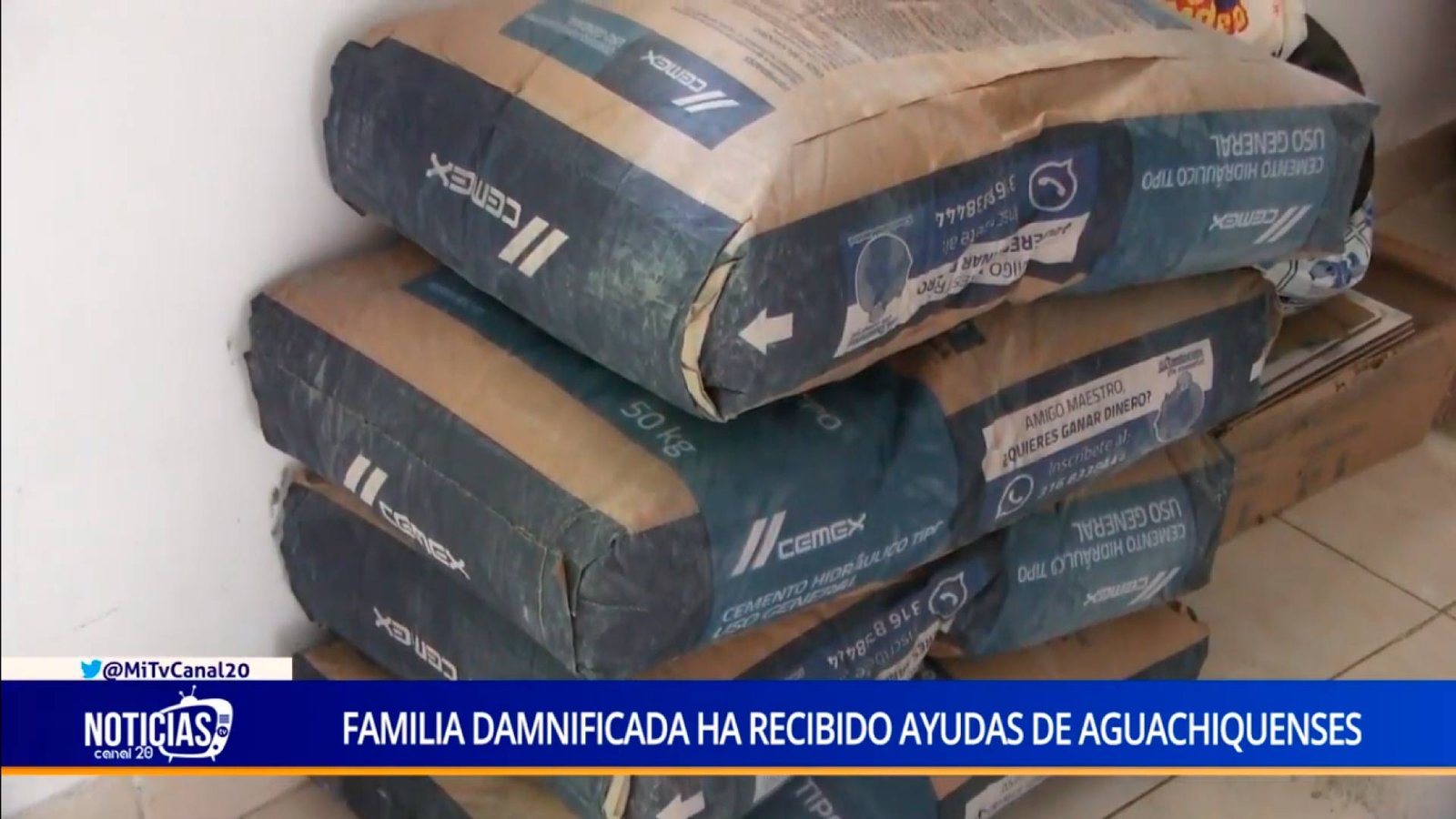 FAMILIA DAMNIFICADA HA RECIBIDO AYUDAS DE AGUACHIQUENSES