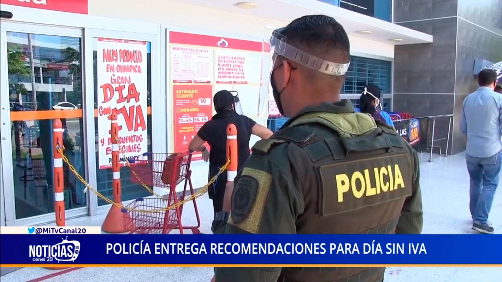 POLICÍA ENTREGA RECOMENDACIONES PARA DÍA SIN IVA