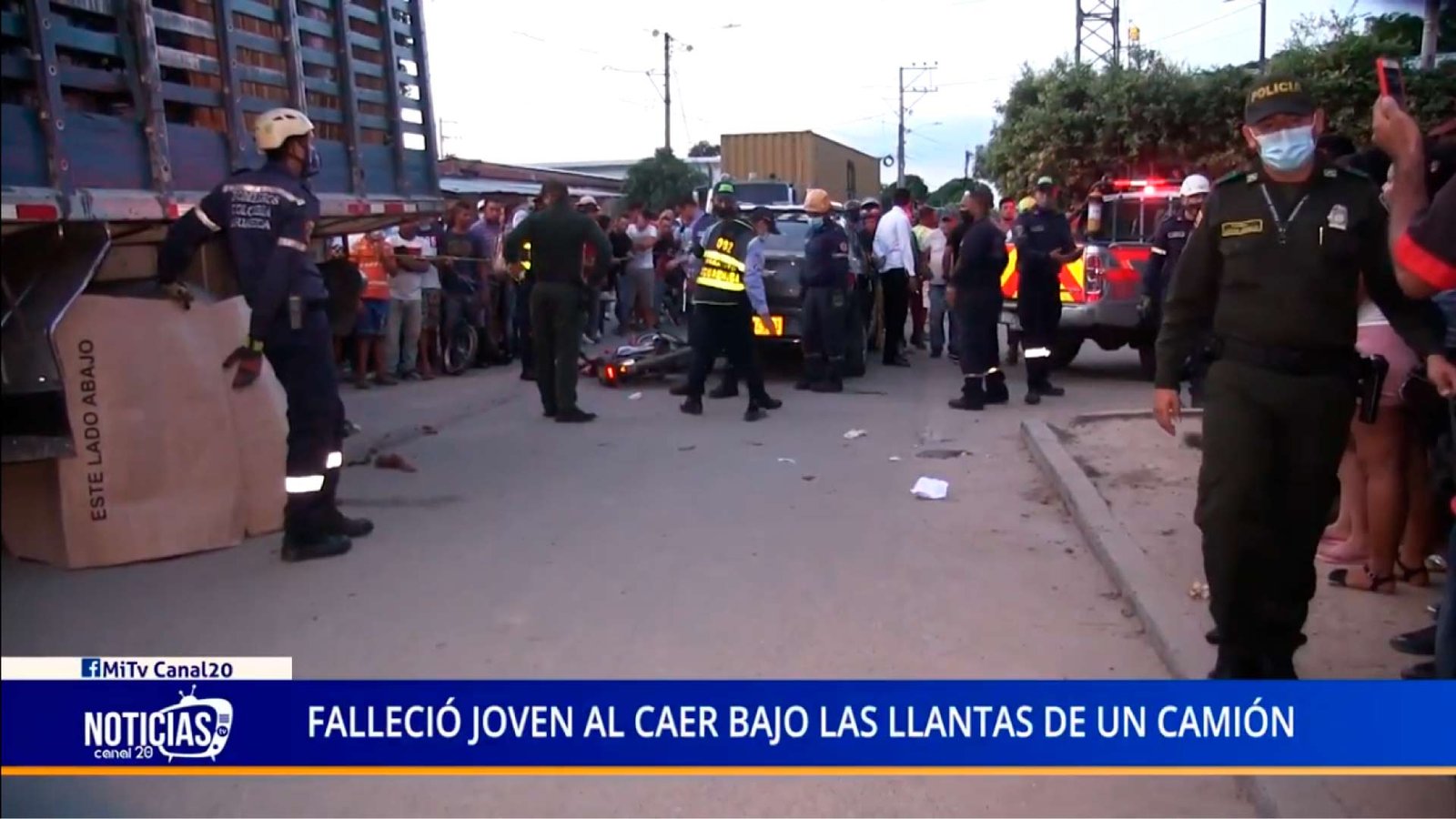 FALLECIÓ JOVEN AL CAER BAJO LAS LLANTAS DE UN CAMIÓN