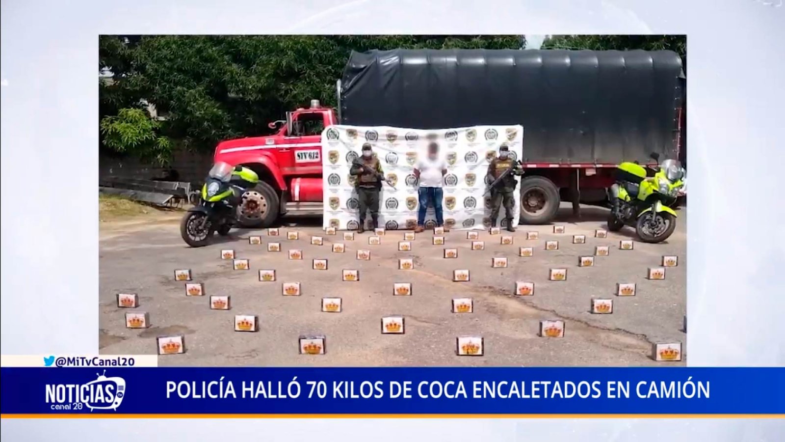 POLICÍA HALLÓ 70 KILOS DE COCA ENCALETADOS EN CAMIÓN