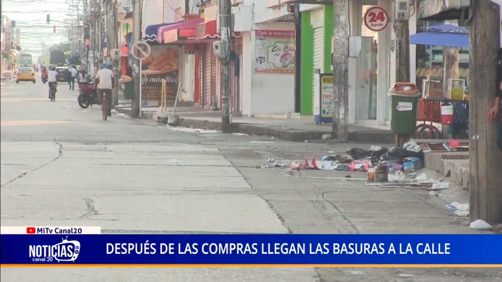 DESPUÉS DE LAS COMPRAS LLEGAN LAS BASURAS A LA CALLE