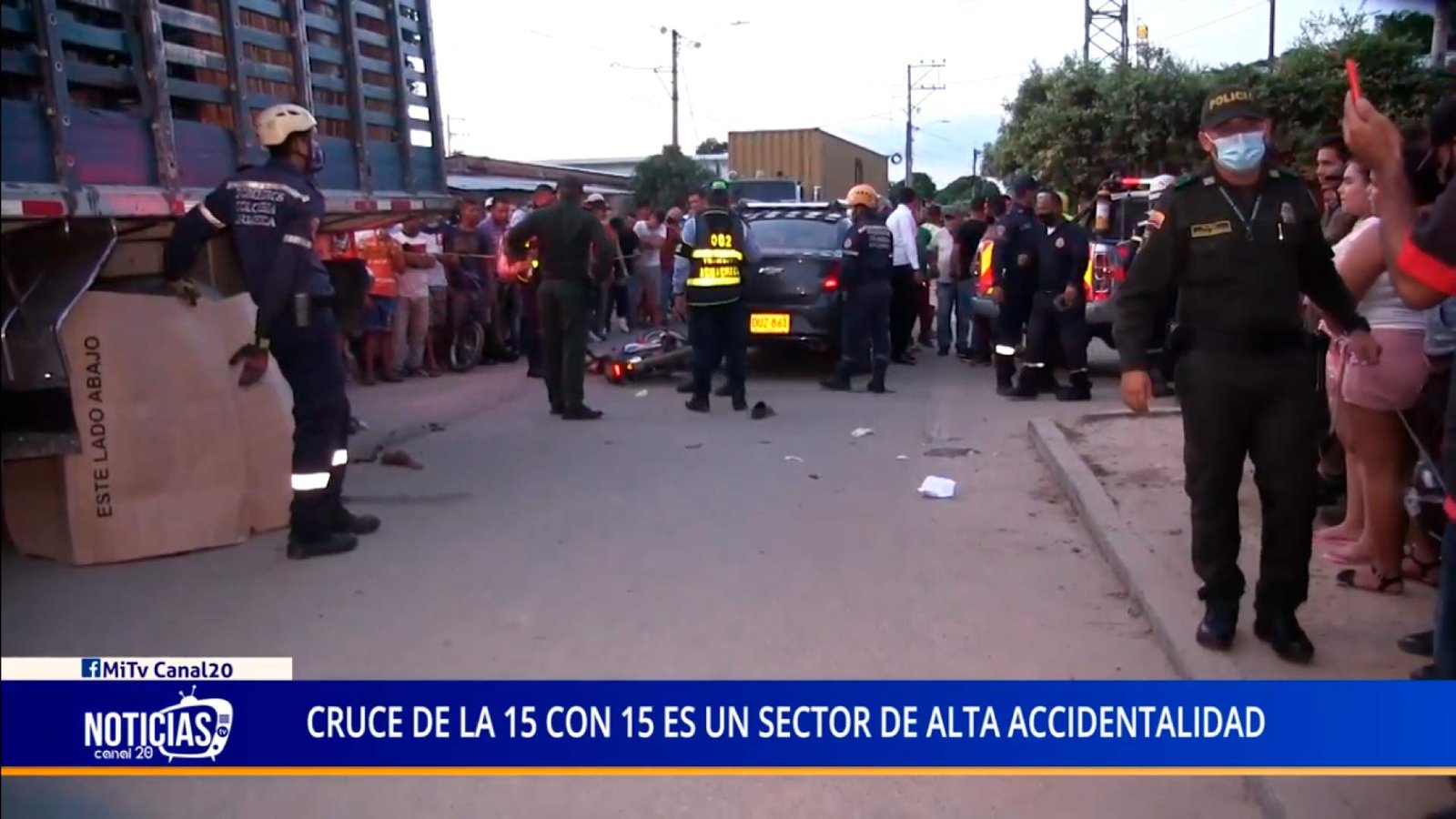 CRUCE DE LA 15 CON 15 ES UN SECTOR DE ALTA ACCIDENTALIDAD