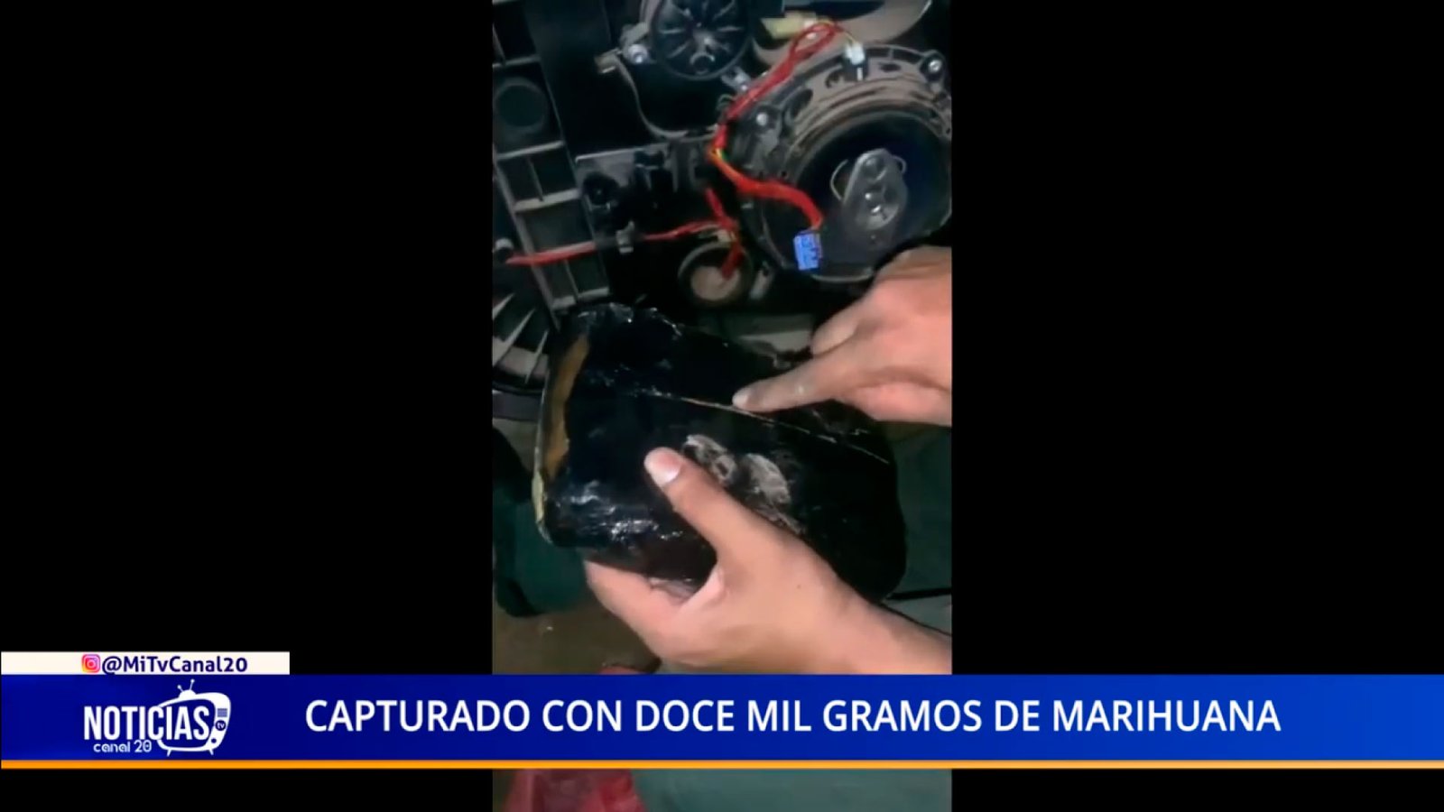 CAPTURADO CON DOCE MIL GRAMOS DE MARIHUANA
