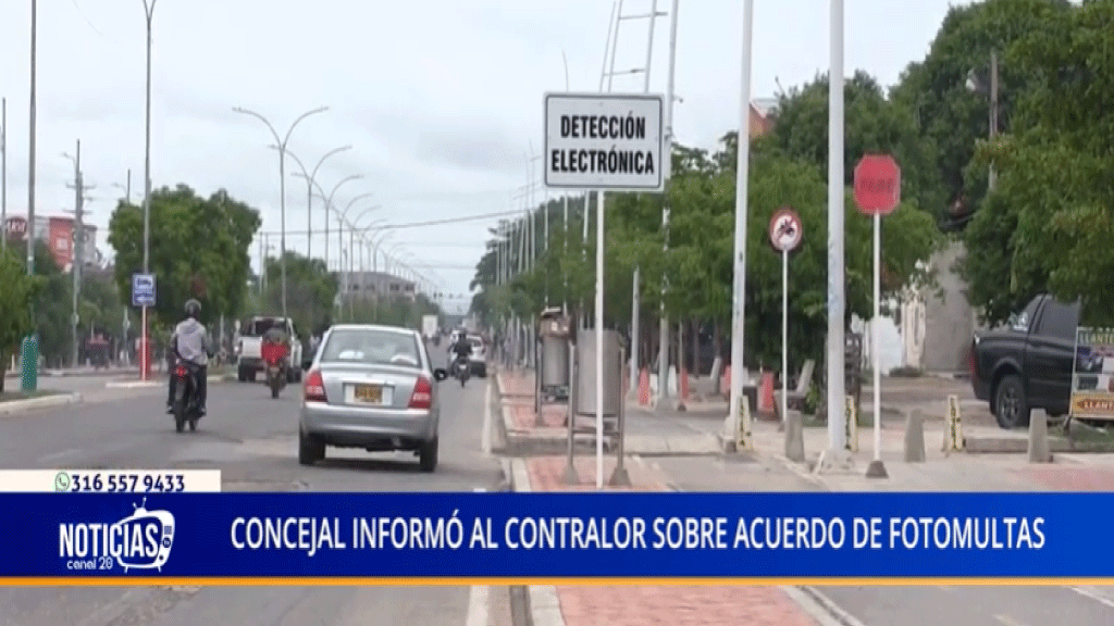CONCEJAL INFORMÓ AL CONTRALOR SOBRE ACUERDO DE FOTOMULTAS