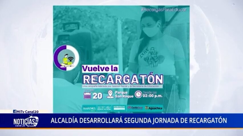 ALCALDÍA DESARROLLARÁ SEGUNDA JORNADA DE RECARGATÓN