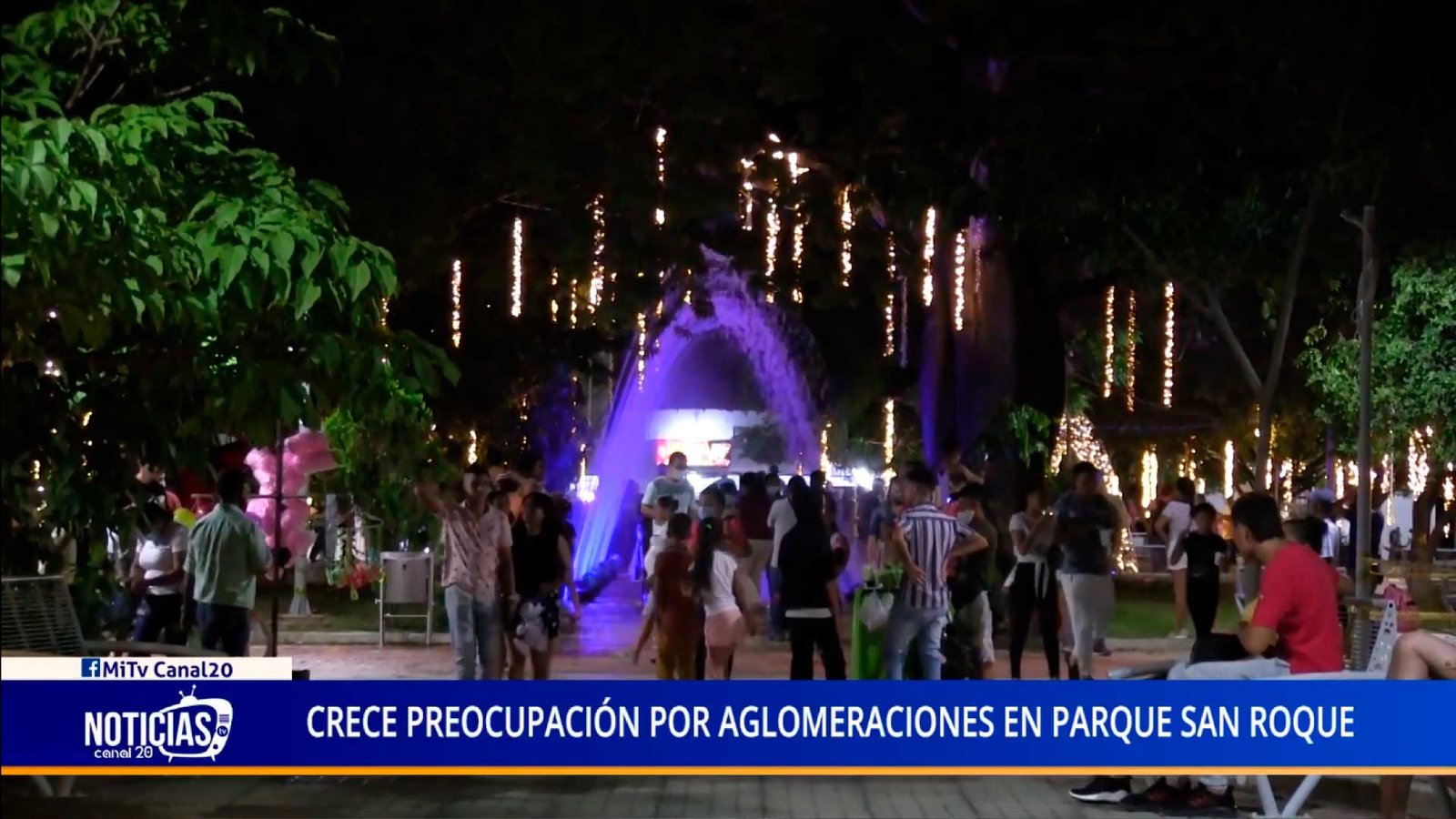 CRECE PREOCUPACIÓN POR AGLOMERACIONES EN PARQUE SAN ROQUE