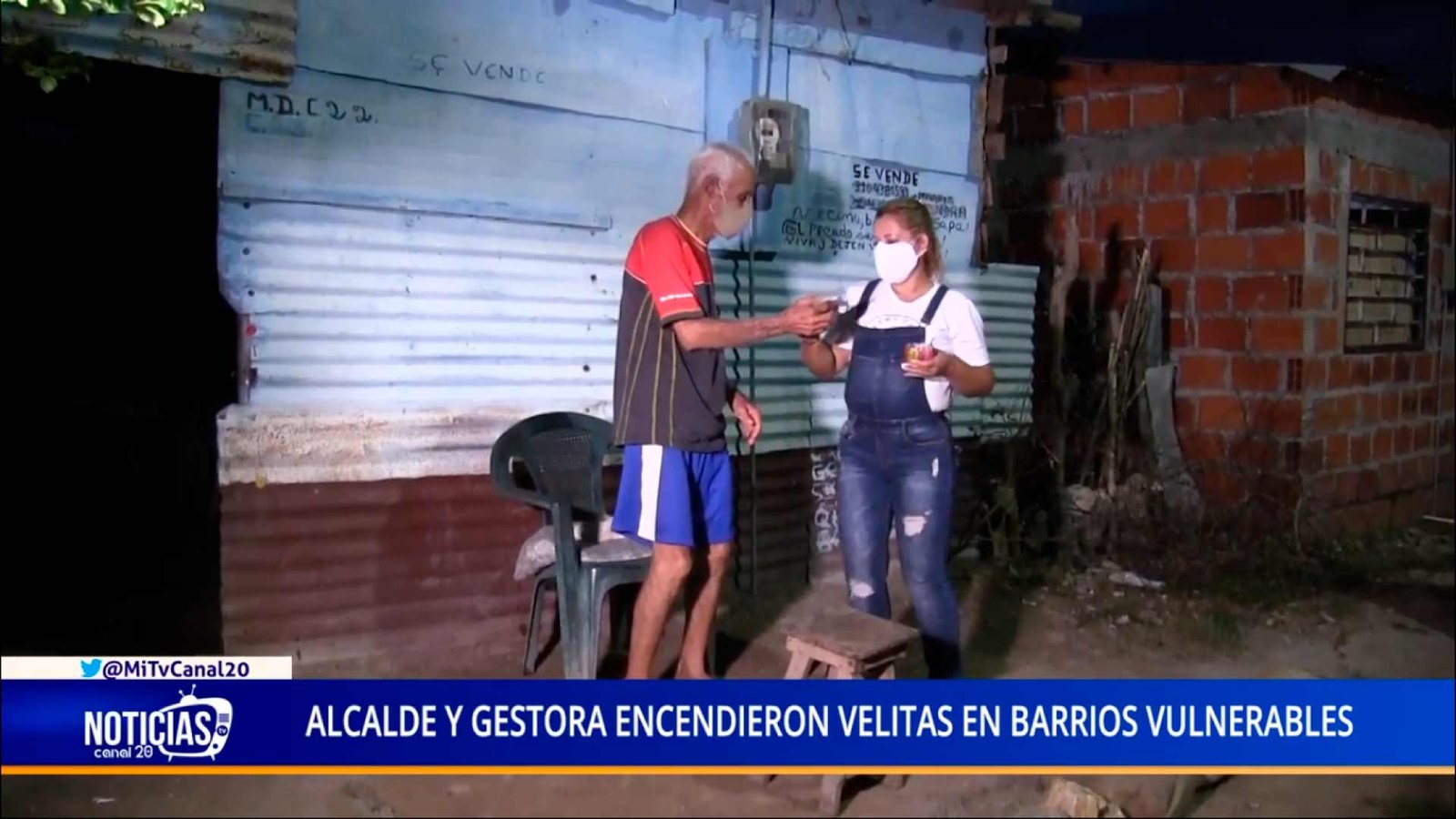 ALCALDE Y GESTORA ENCENDIERON VELITAS EN BARRIOS VULNERABLES