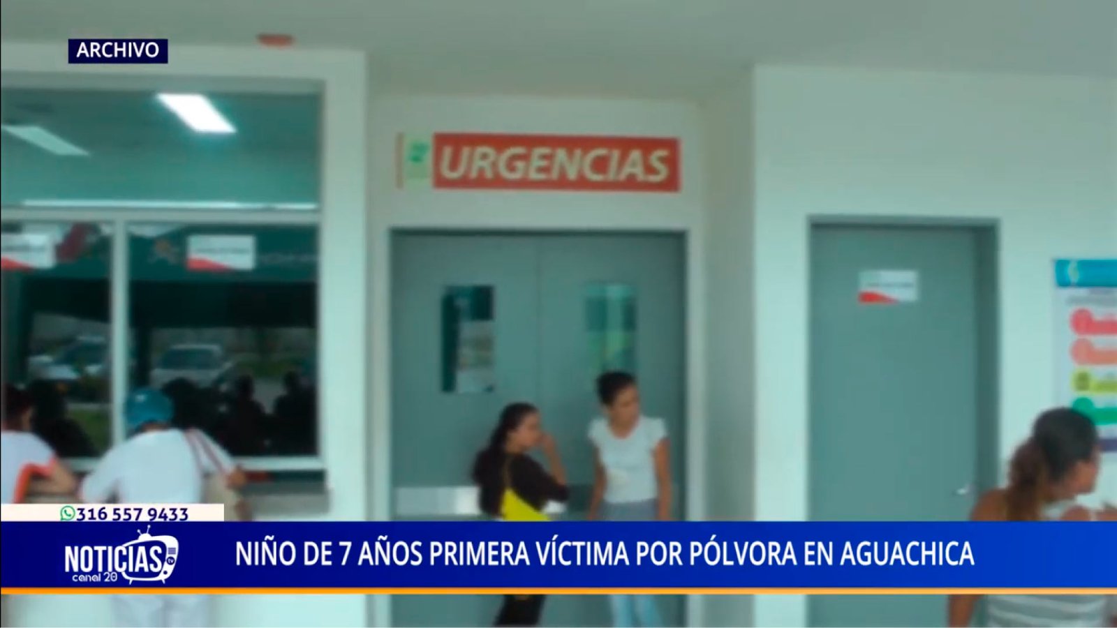 NIÑO DE 7 AÑOS PRIMERA VÍCTIMA POR PÓLVORA EN AGUACHICA