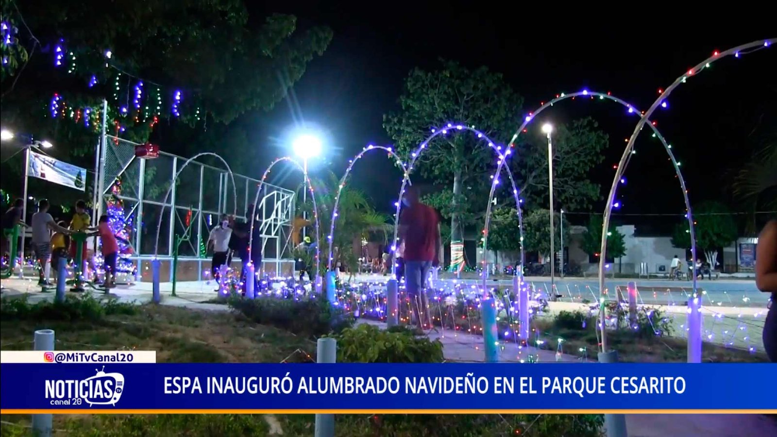ESPA INAUGURÓ ALUMBRADO NAVIDEÑO EN EL PARQUE CESARITO