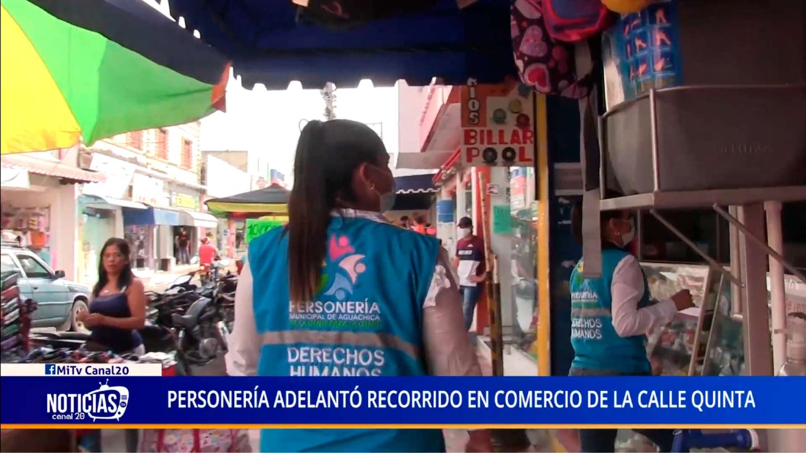 PERSONERÍA ADELANTÓ RECORRIDO EN COMERCIO DE LA CALLE QUINTA