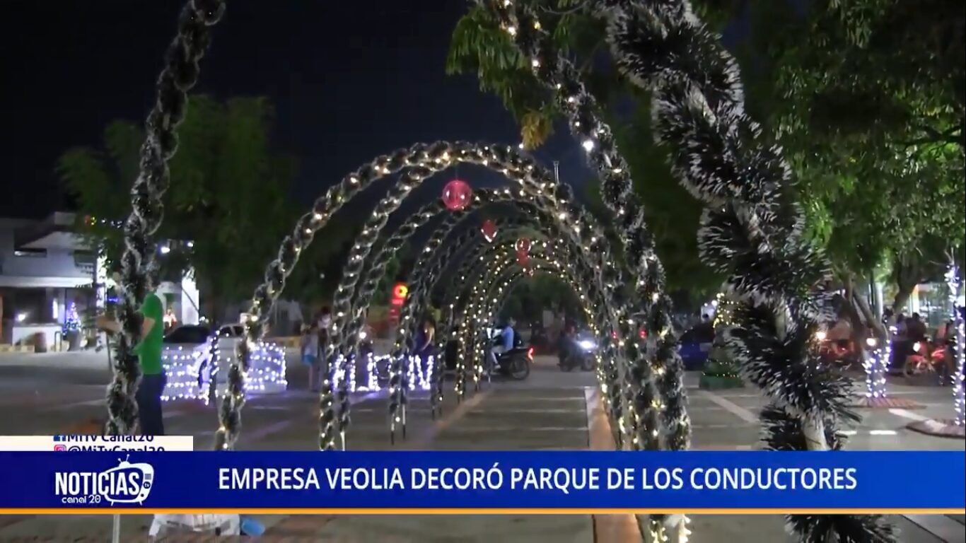 EMPRESA VEOLIA DECORÓ PARQUE DE LOS CONDUCTORES