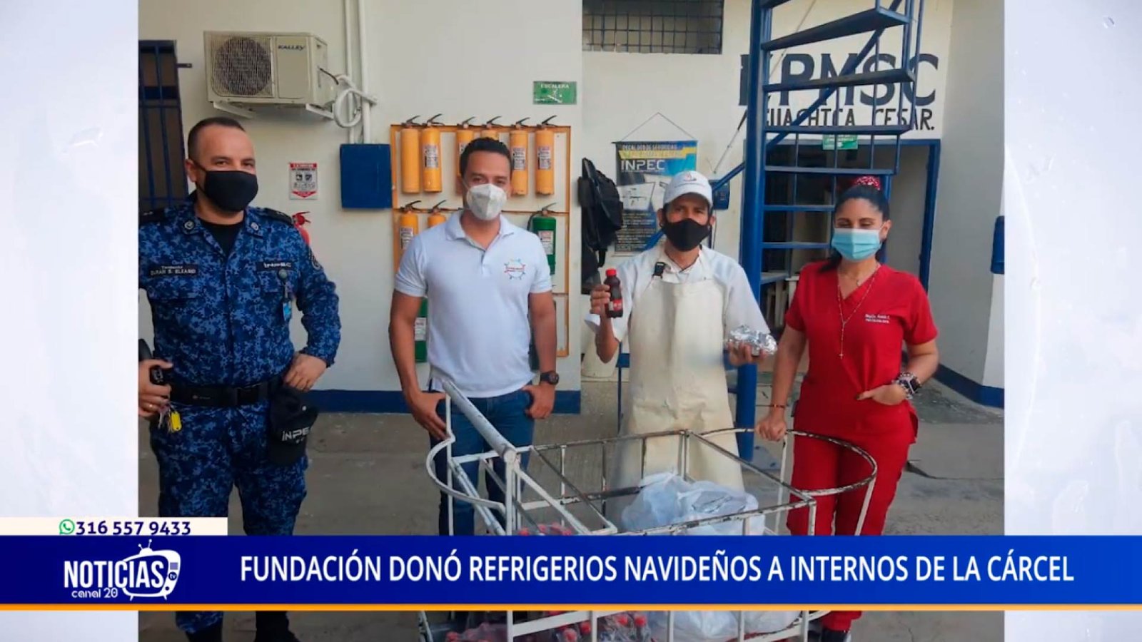 FUNDACIÓN DONÓ REFRIGERIOS NAVIDEÑOS A INTERNOS DE LA CÁRCEL