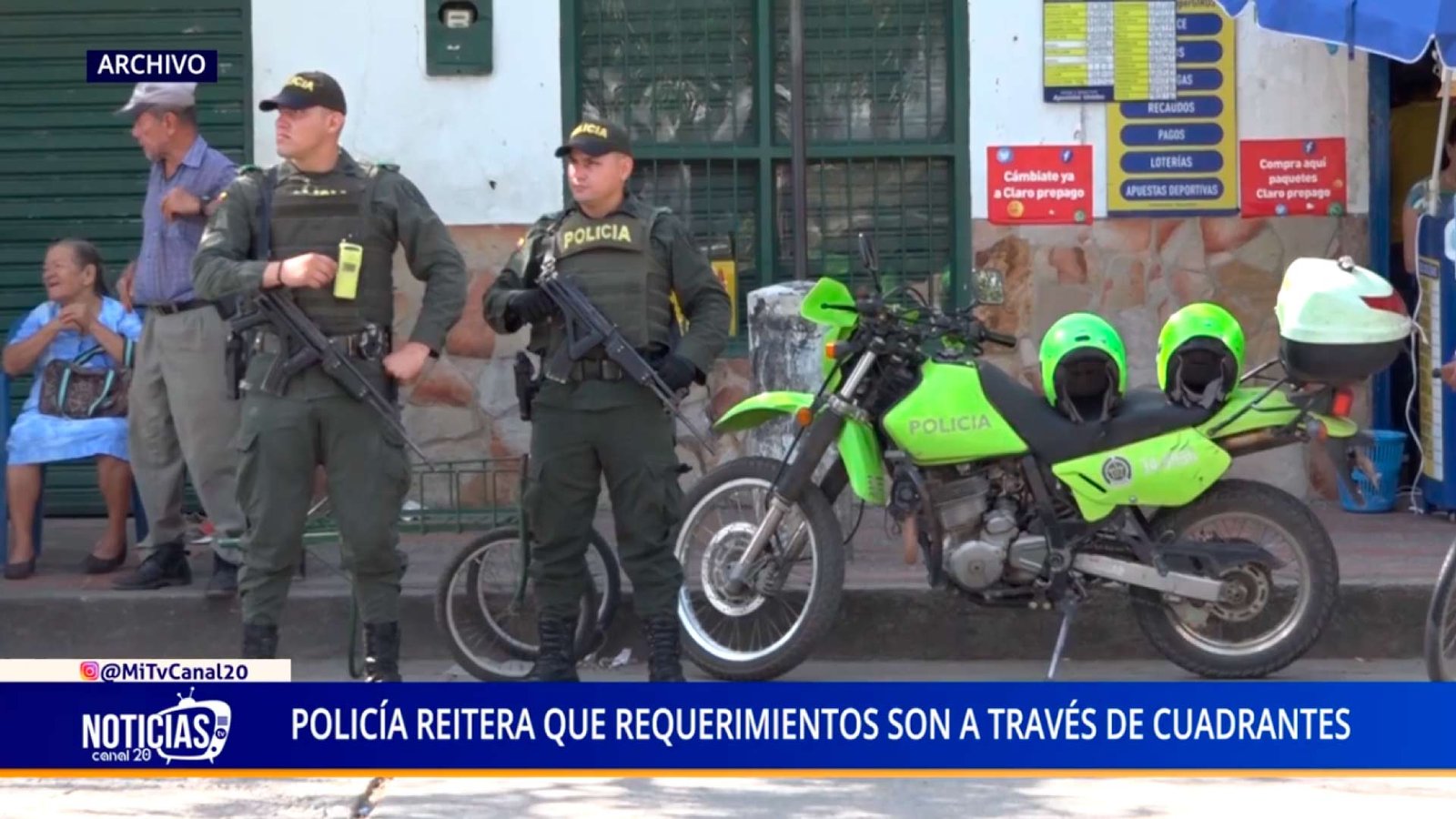 POLICÍA REITERA QUE REQUERIMIENTOS SON A TRAVÉS DE CUADRANTES