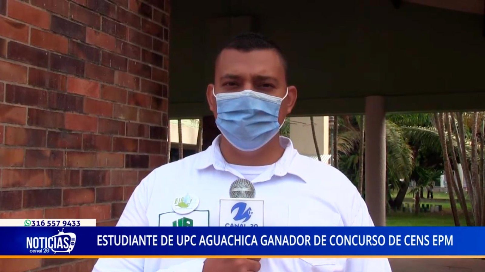 ESTUDIANTE DE UPC AGUACHICA GANADOR DE CONCURSO DE CENS EPM